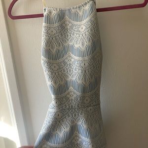 Blue formal top